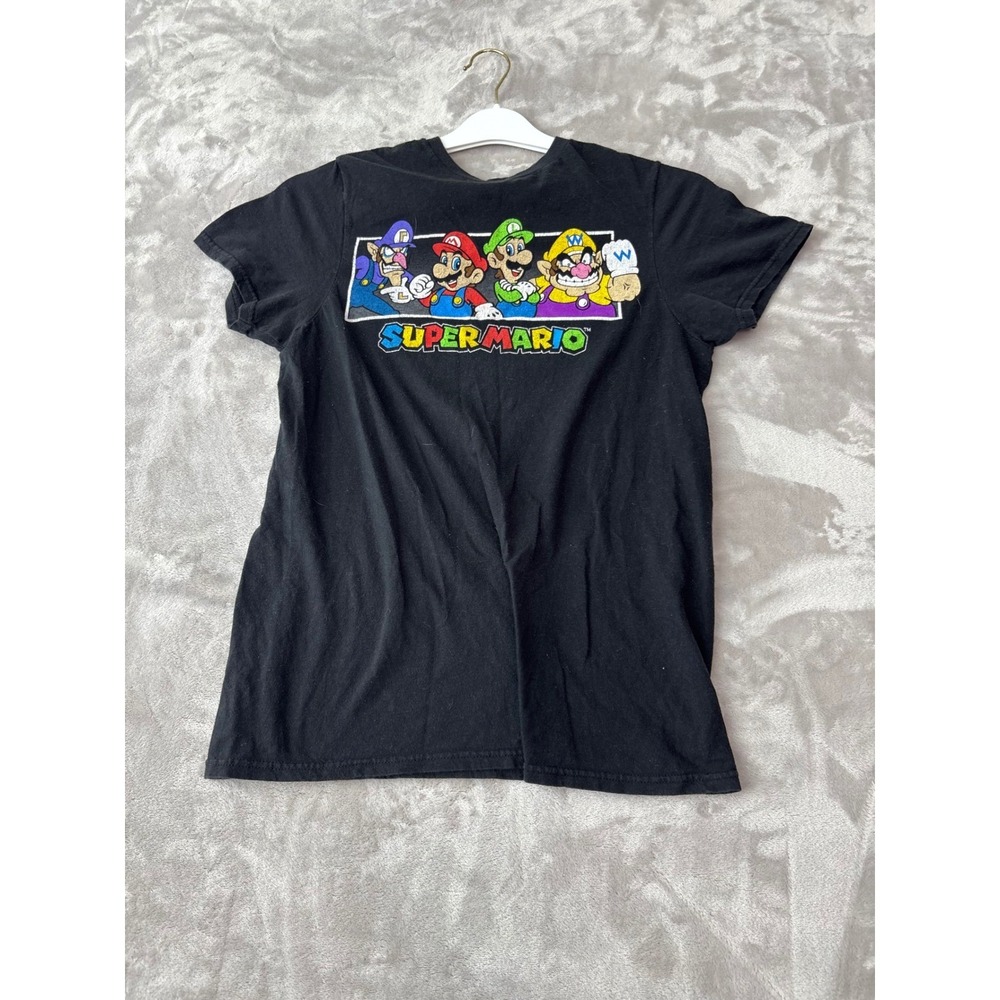 Nintendo Super Mario Graphic T-Shirt Black Small Mario Luigi Wario Waluigi‎ 2021